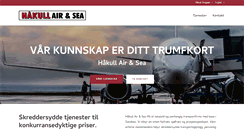 Desktop Screenshot of airandsea.haakull.no